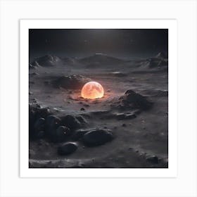 Lunar surface Art Print