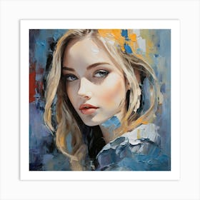 Portrait Of A Young Woman Art Print