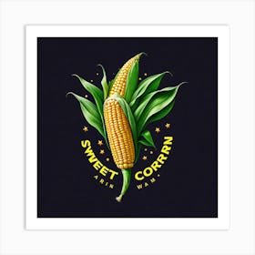 Sweetcorn As A Logo (14) Art Print