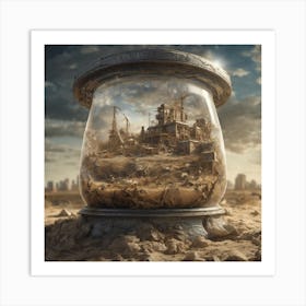 City In A Glass Art Print