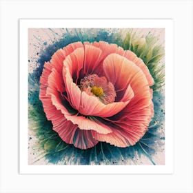 Ethereal Blooms Watercolor (3) Art Print