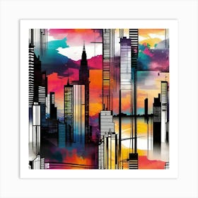 New York City Skyline 68 Art Print