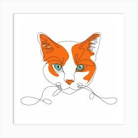 Orange Cat 1 Art Print