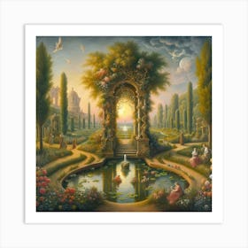 'The Garden Of Paradise' Art Print