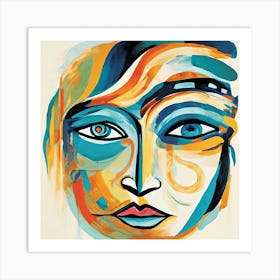 Woman'S Face 7 Art Print