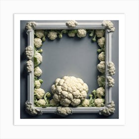 Cauliflower Frame Art Print