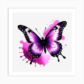 Purple Butterfly 8 Art Print