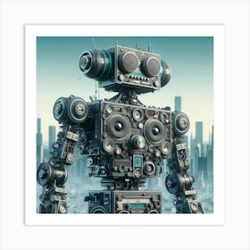 Futuristic Robot Art Print