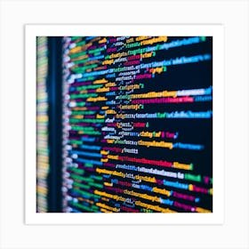 Computer Code 3 Art Print