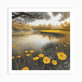 Yellow Poppies Art Print