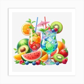 Fruit Cocktail 2 Art Print