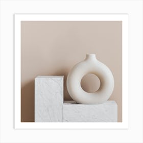 White Vase  Art Print