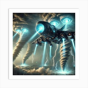 Tempest Class Gunship Tornado Generators Art Print