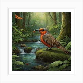 Bird In The Forest Art Print