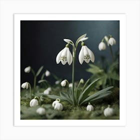 Snowdrop flower Art Print