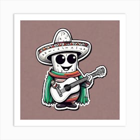 Mexican Guitar 1 Art Print