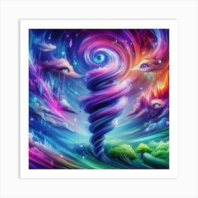 Psychedelic Spiral Art Print