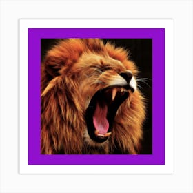 Lion photography design Art Print