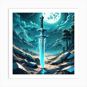 Sword of Aurther Art Print