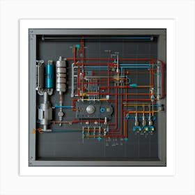 Default Create Unique Design Of Machine Diagram 1 1 Art Print