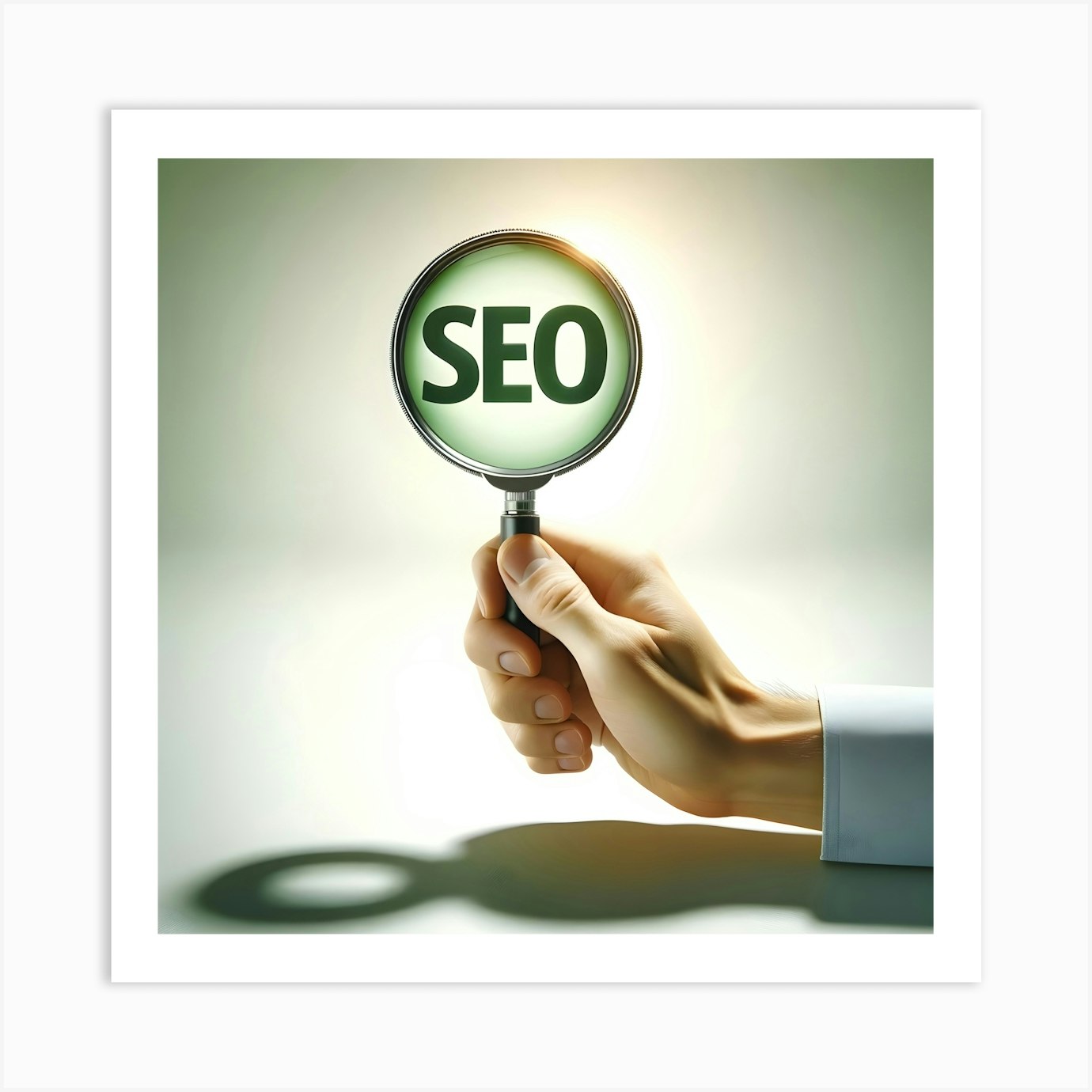 Seo trough magnifier Art Print by KarloCuris