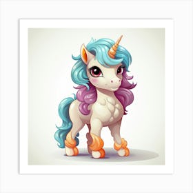 Cute Unicorn 6 Art Print