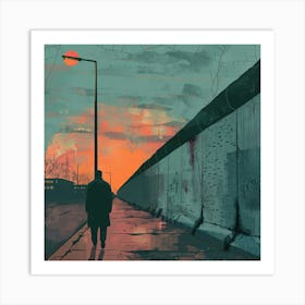 Berlin Wall Painting Art Print