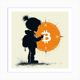 Bitcoin Child 8 Art Print