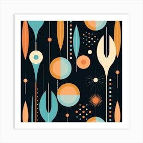 Retro Pattern 1 Art Print