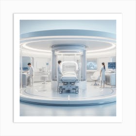 Futuristic Hospital Room 2 Art Print