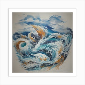 Ocean Waves Art Print