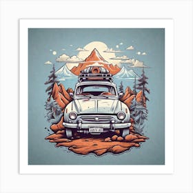 Vw Camper Van Art Print