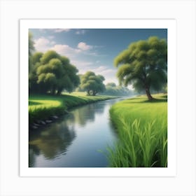 Landscape Painting 192 Art Print