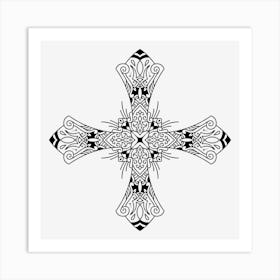 Cross Mandala 01 Art Print