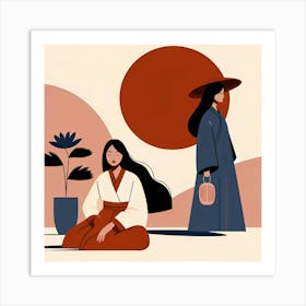 Asian Women 1 Art Print