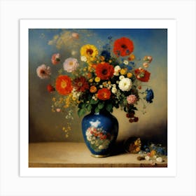 Flowers 8k Resolution Concept Art By Gustave More Art Print