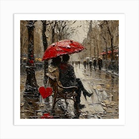 Love In Paris Art Print