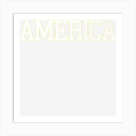 America Usa 4th Of July Patriotic Men Women Art Print