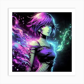 Anime Girl Art Print