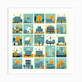 Solar Panels Art Print