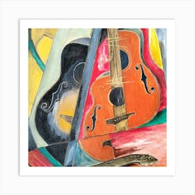 Acoustic Guitars Art Print