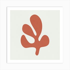 Matisse - Coral Leaf 02 Art Print