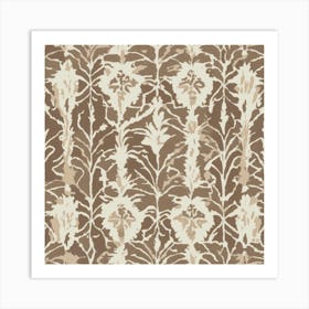 Create A Ikat Toile Pattern Art Print