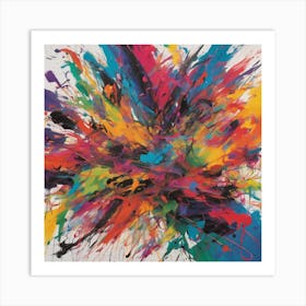 Colorful Explosion 1 Art Print