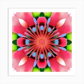 Psychedelic Flower Art Print