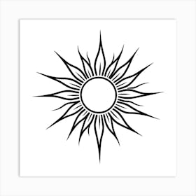 Sun Tattoo Art Print