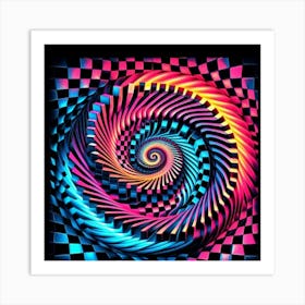 Spiral Psychedelic Art 3 Art Print