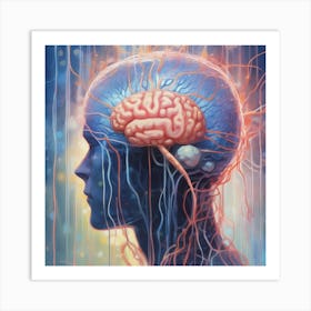 Brain And Nervous System Art Print