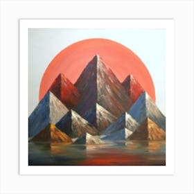 Mountains In The Sun Art Print