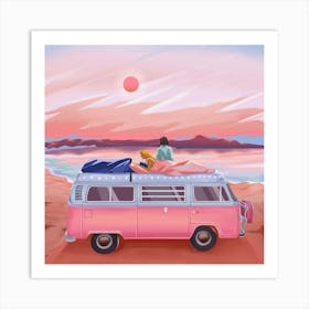 Vw Camper Van Art Print